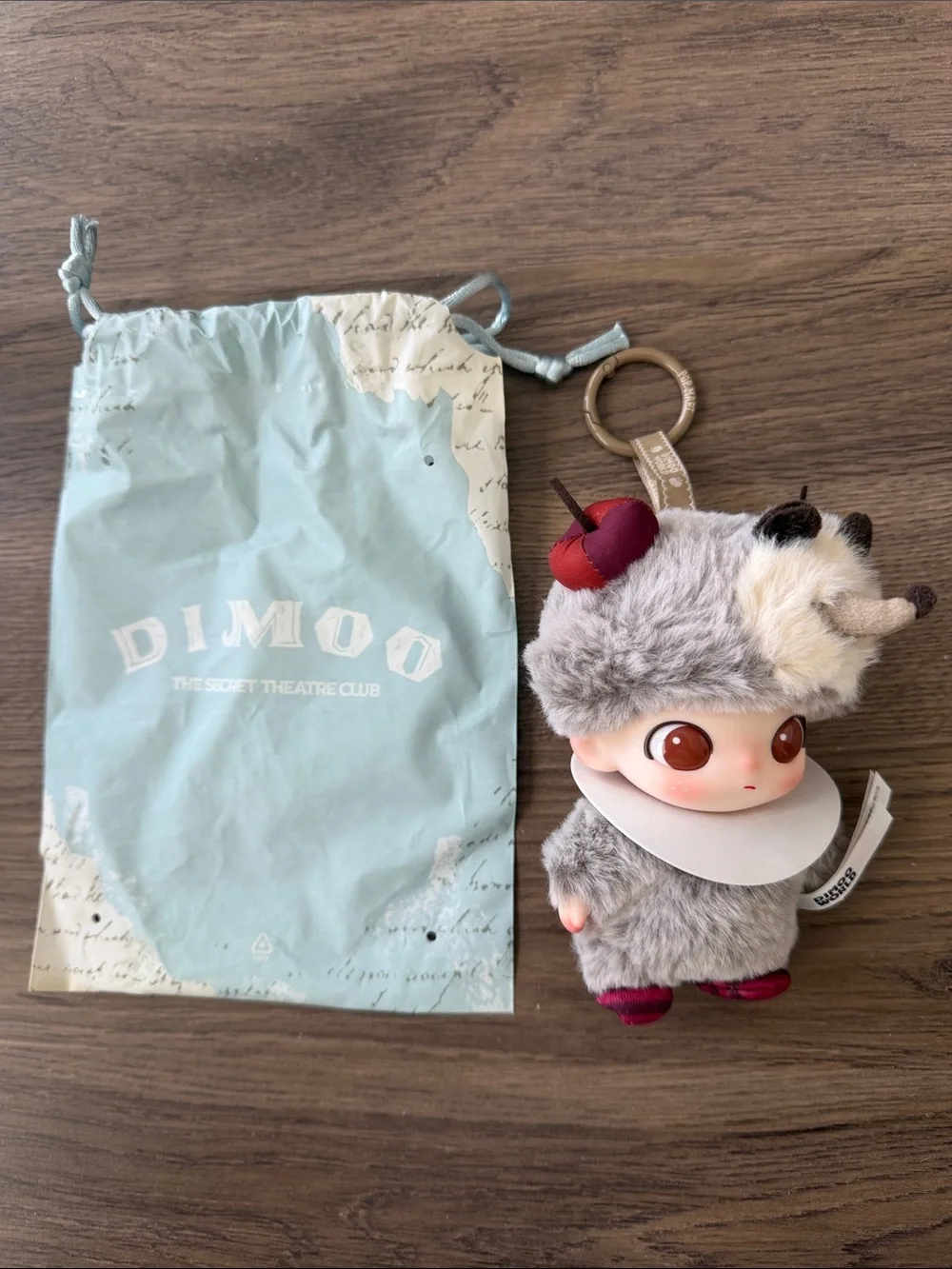 NWT Dimoo The Secret Theatre Club Series - Plush Pendant (Cherry Hoglet)